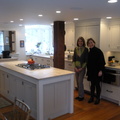 Ann and Meg in the new kitchen (architecture done by my most talented sister, Meg Browning of Browning Design!)
